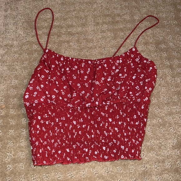 PacSun Tops - Red floral tank